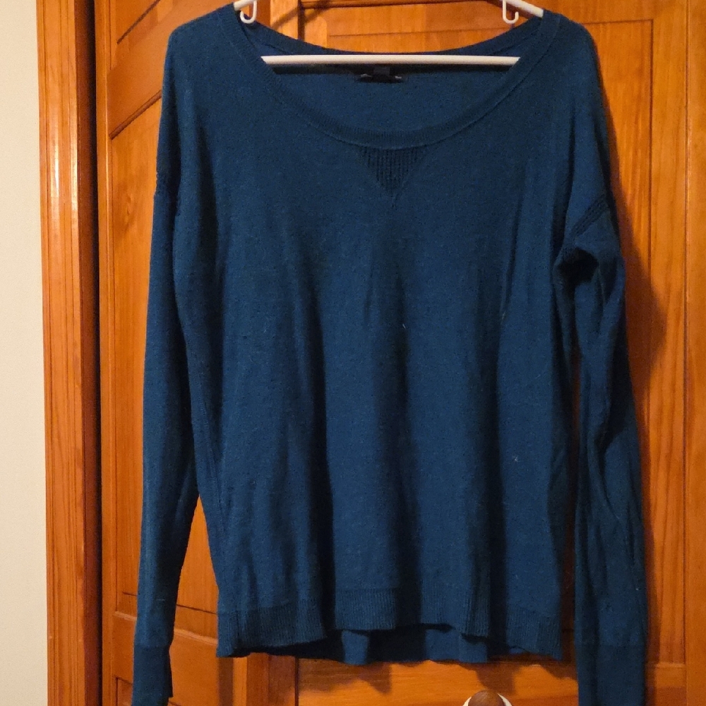 American Eagle Outfitters Deep Blue Crew Neck Sweater